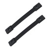 Caishun 2PCS 6.69 Inch Black Plastic Leather Carry Handle Soft