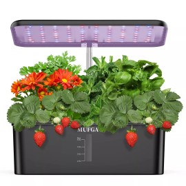 MUFGA Herb Garden Hydroponics Growing System - MUFGA 12 Pods Indoor Gardening Syste...
