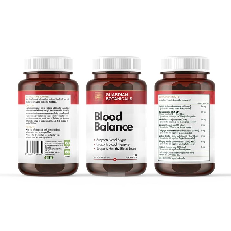 N E Blood Balance Capsules, 60 Capsules, Supports Healthy Blood