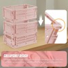 HOYA PONYOO 4 Pcs Collapsible Storage Crates, 10x5.9x4 inches Space-Saving