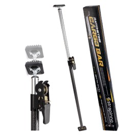 Strapinno - Ratcheting Cargo Bar 44"-74", Non-Slip Truck Bed Divider, Easy Setup, Strong 1.25" Tube, Adjustable Stabilizer for Pickup Trucks