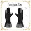 Dhthdrh Women Lace Bow Short Gloves Wedding Tea Party Gloves