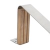 11‑1/4x5‑1/8in Teak Mast Steps Marine Grade 304 Stainless Steel Mast