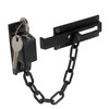 XFORT Matt Black Locking Door Chain, Front Door Security Chain