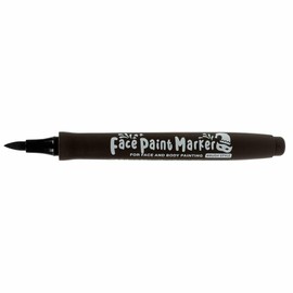 Shachihata Face Paint Marker, Brush Type, Black KFF-F-K