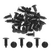 uxcell 30pcs Black Vehicle Car Plastic Rivets Trim Fastener Door