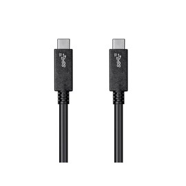 Monoprice USB Type-C to Type-C 3.1 Gen 2 Cable - 10Gbps, 5 Amp, 30AWG, 3.3 Feet, Black - Essential Series