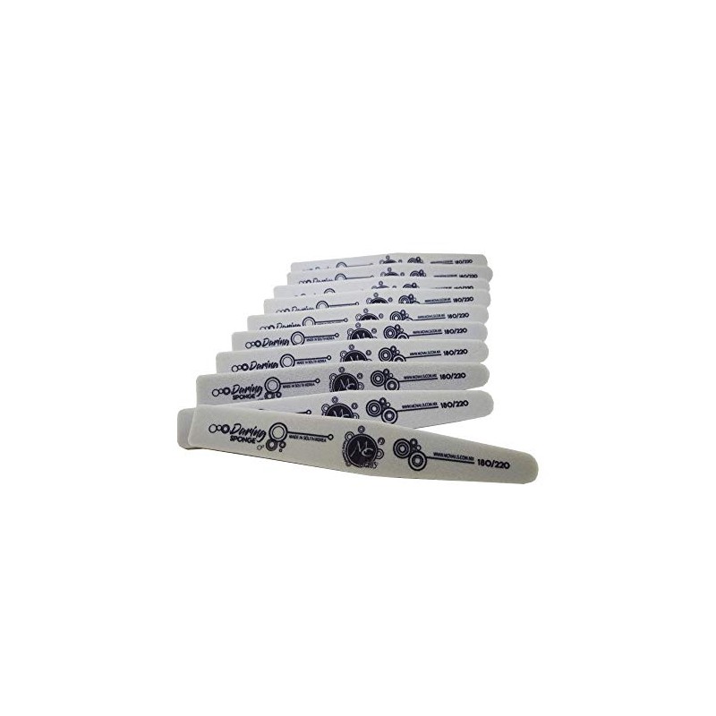 Lote De 10 Limas Sponge 180/220 Uñas Manicure Mc Nails