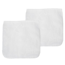 2 Pack Reusable 150 Micron Fine Mesh Bag Nut Milk Bag, Nylon Nut Bag Strainer for Straining FruitJuice,Apple Grape Wine Press,NutMilk,Yogrut,Doufu,Almond, Coffee with Drawstring (17.7x17.7in)