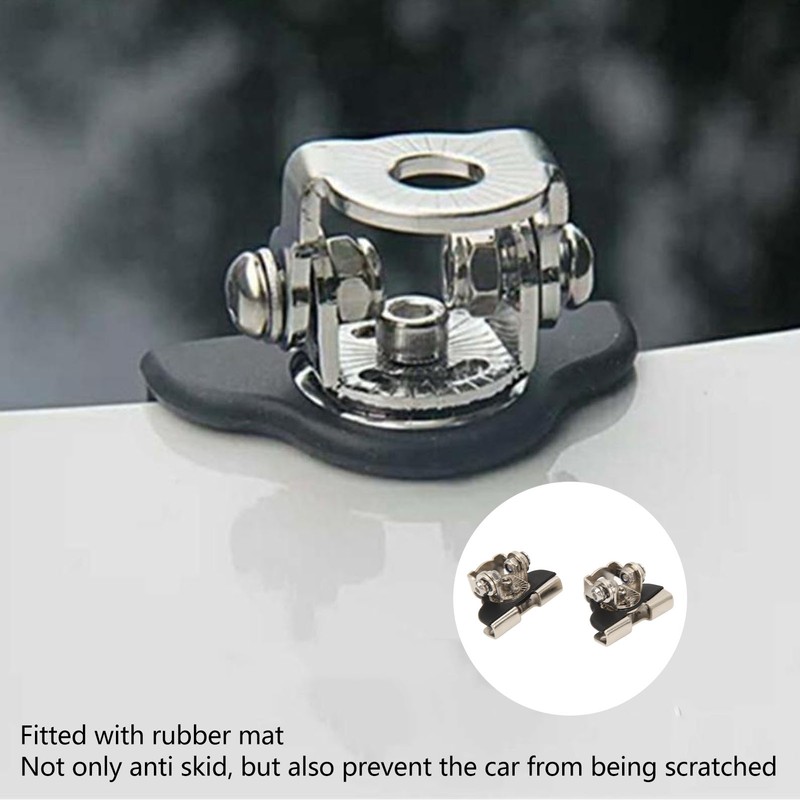 2PCS LED Light Mounting Bracket Steel Rubber Rust Prevention Anti