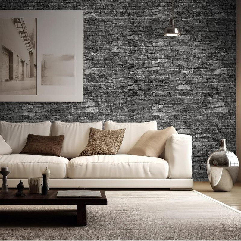 Yutianli 20PSC 3D Wall Panels Peel and Stick Faux Brick