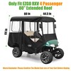 10L0L Golf Cart Enclosure for EZGO TXT/RXV 4 Passenger, 600D