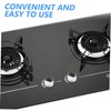 TEHAUX 4pcs Gas Cooktop Knobs Replacement Durable Stove Knobs for