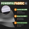 RAINDEWAY 12 Mil Heavy Duty White Tarp 10x15 Feet, UV