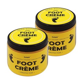 Taha Shea Butter Foot Crème, Soothing & Moisturizing, Cleansing & Protecting – Strong Formula Specialized for Feet, 16 Oz (Pack of 2)