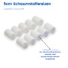Profesius Lackierwalzen Set 12 tlg. -10 Schaumstoffrollen 5cm inkl. Lackierwanne