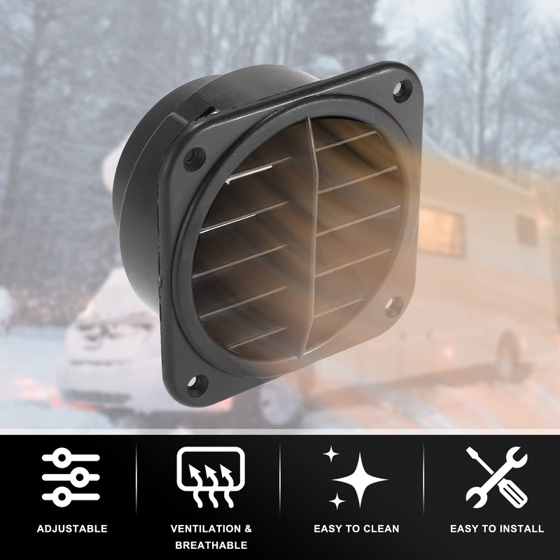X AUTOHAUX 2pcs Warm Air Vent Outlet 75mm Auto Car