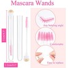 Dming 50pcs cepillo de pestañas varita de maquillaje herramienta de