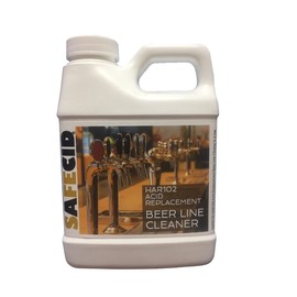Safecid HAR102 Acid Cleaner 16 Fl Oz - Powerful & Safe Beer Stone Remover - Nontoxic Beer Line Acid Rinse - Low-Foaming Acid Replacement Line Cleaner