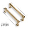 CABDM 10 Pack 5 Inch Solid Kitchen Cabinet Handles Brushed