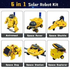 Hechify STEM Projects Toys for Kids Ages 8-12,Solar Robot Science Kits Gifts for Kids Teens Boys,Space Toy Sets-190Pcs Building Experiments Robots for Teenage Ages 8+