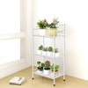 MallBoo 3-Tier Metal Freestanding Storage Shelf,Standing Bathroom Shelves with 3