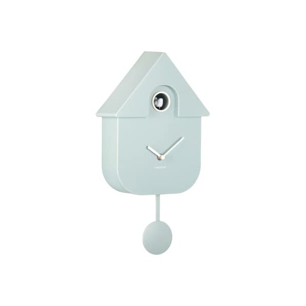 Karlsson Pendulum Modern Wall Cuckoo Clock (Soft Blue - KA5768LB)