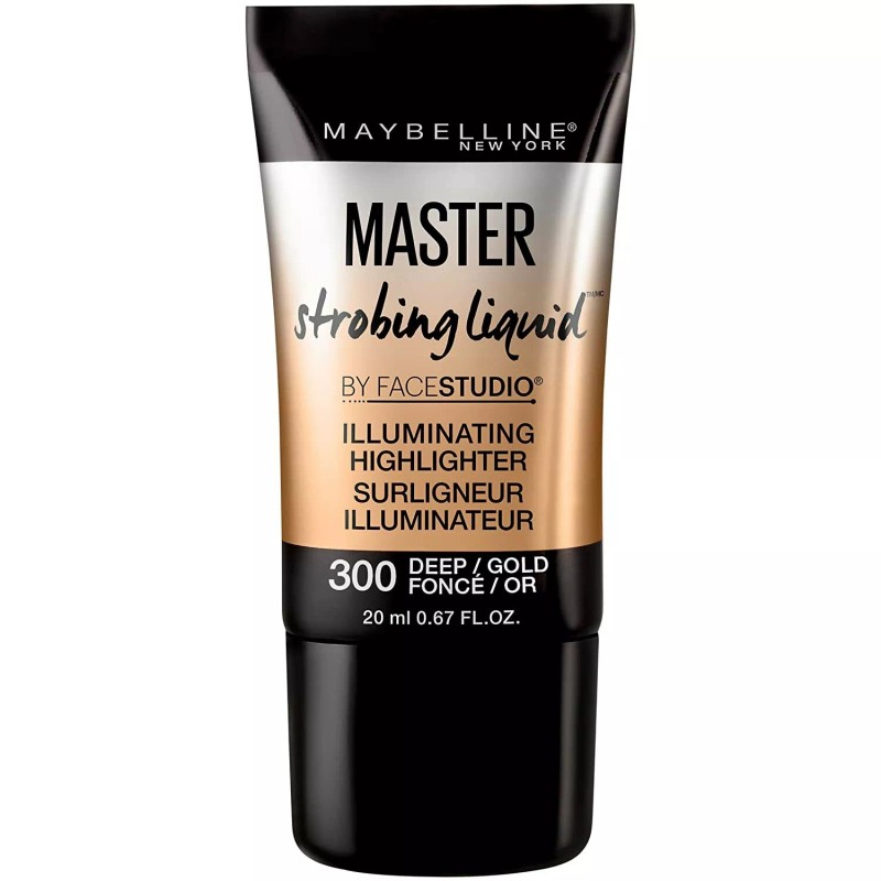Maybelline Master Strobing Liquid Illuminating Highlighter, Deep/Gold, 0.67oz.
