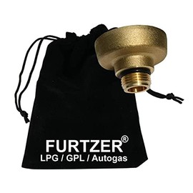 Furtzer LPG GPL Car Gas Tank Adapter M22 (1 3/4 Inch X W21.8) DISH Short Adapter with Cloth Bag