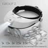 LED Headband Magnifier for Precision Work – 5 Magnification Levels