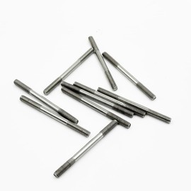 10PCS RC Toy Pushrod Connector Double End Threaded Rod Stainless Steel Rod Linkage for RC Airplane Helicopter Car Boat DIY Model Toy Parts (M4X50mm)