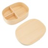 Bento Box Portable Japanese Style Wooden Large Single Layer Removable