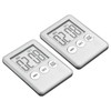 PATIKIL Digital Timer, 2Pcs Small Count Down/UP Clock with Magnetic,