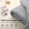 Yoofoss Muslin Blanket 100% Cotton Throw Summer Blanket Large 50"