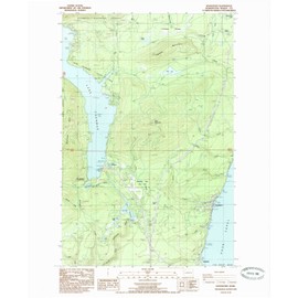 YellowMaps Hoodsport WA topo map, 1:24000 Scale, 7.5 X 7.5 Minute, Historical, 1985, Updated 1985, 27.1 x 22.1 in - Polypropylene