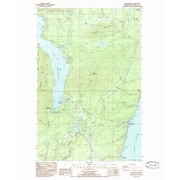 YellowMaps Hoodsport WA topo map, 1:24000 Scale, 7.5 X 7.5