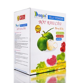 DRAGON Coconut Jelly Powder 0.35 OZ / Bot Rau Cau 10 G (PACK OF 12)