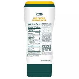 VIVID KITCHEN Low-Calorie Mustard | No Preservatives | Easy-to-Squeez