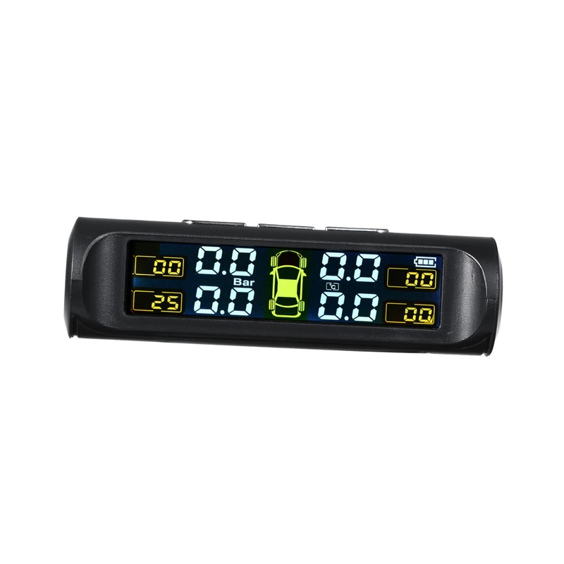 Solar Wireless Car Tire Pressure Monitoring System with 4 External