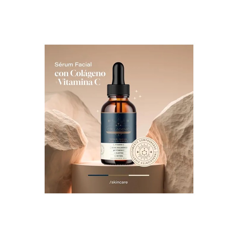  Collagenic Serum Facial Vitamina C, Colágeno, Ácido Hialurónico, Retinol