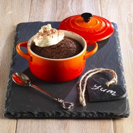LE CREUSET Stoneware Petite Round Casserole, 0.25 Litre, Volcanic