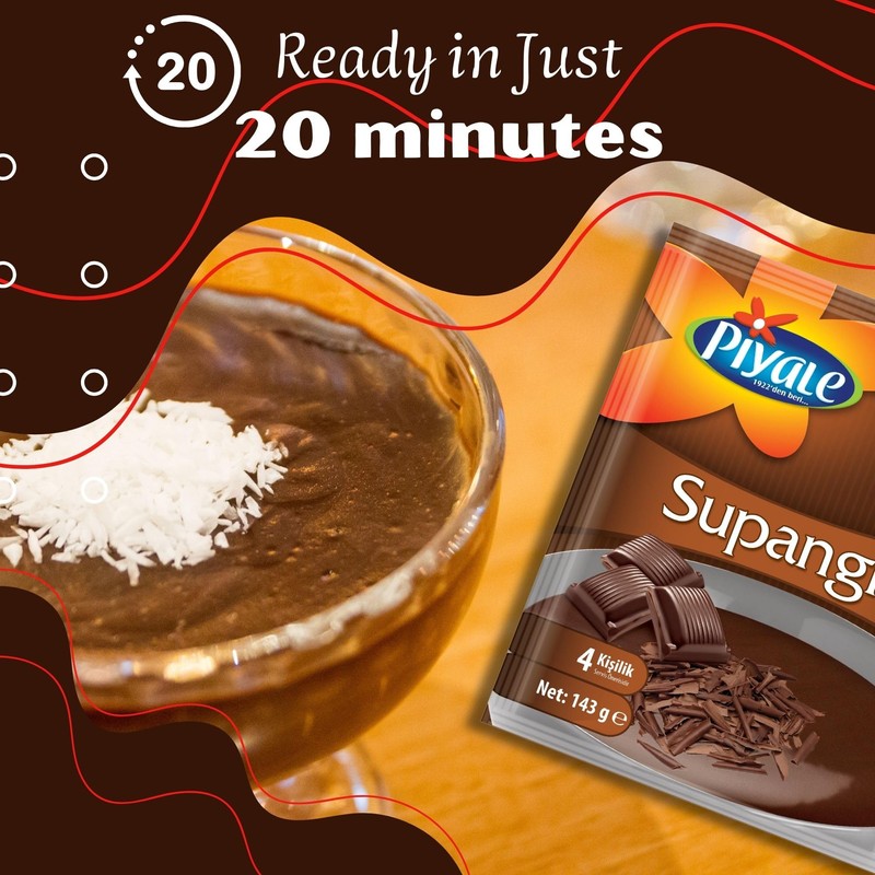 VHD Piyale Supangle Chocolate Instant Pudding – Supangle, Cikolatalı Puding,