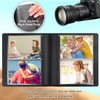 Photo Album 4x6 Photos PU Leather Cover Picture Book Black