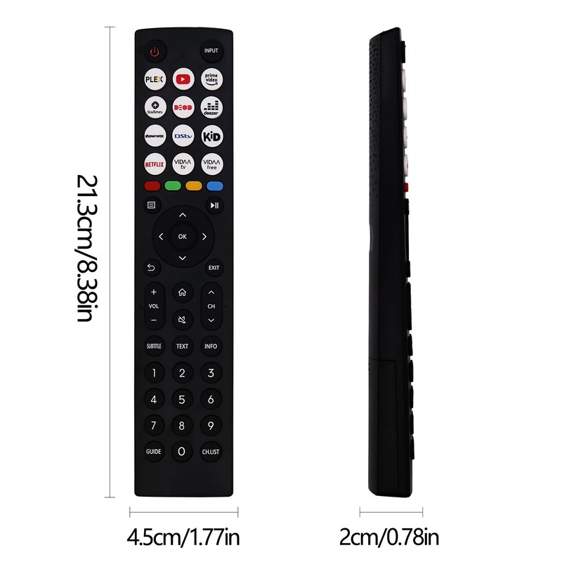New Replacement Universal Remote Control for Hisense TV Remote Compatible