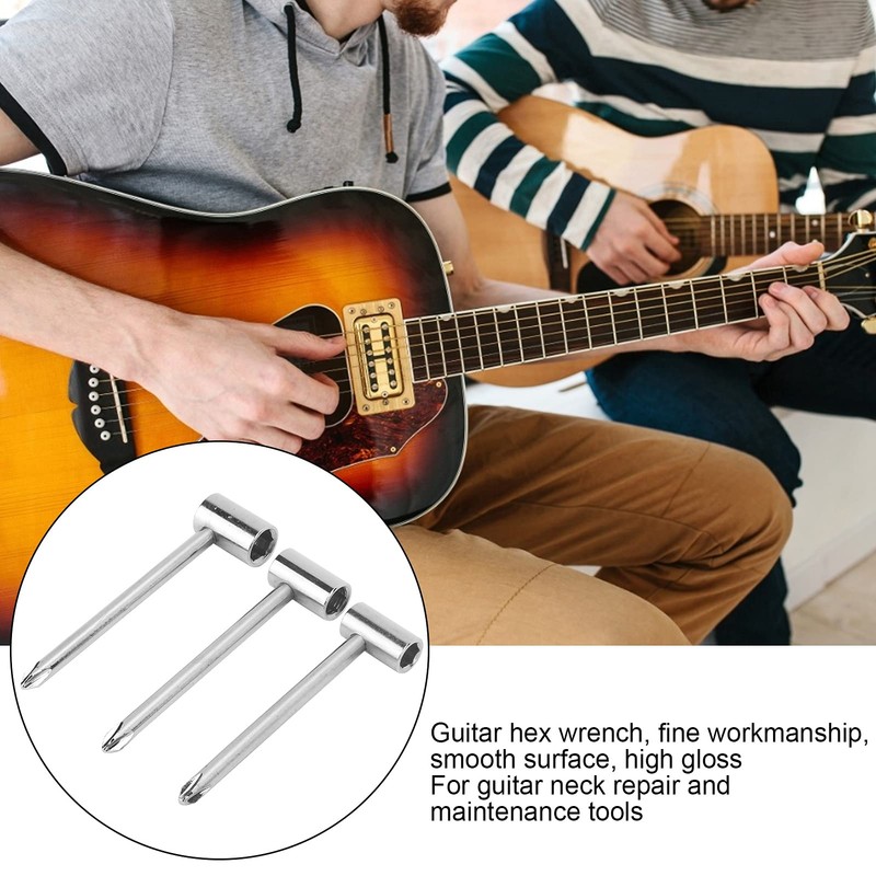 Truss Rod Wrench, Smooth Universal Guitar Neck Adjustment Tool for