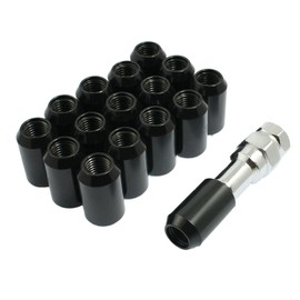 sourcing map 16 Pcs Locking Hex Closed End Lugnut Wheel Nuts M12 x 1.5 mm de