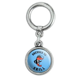 GRAPHICS & MORE Dressed To Krill Kill Funny Humor Shoe Sneaker Shoelace Charm Decoration