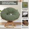 ANMINY Papasan Cushion Cover ONLY Thick Soft Velvet Slipcover for