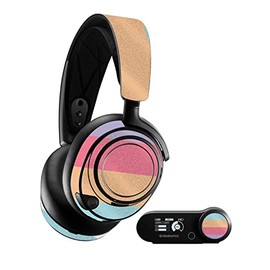MightySkins Glossy Glitter Skin Compatible with SteelSeries Arctis Nova Pro - Peaches and Cream | Protective, Durable High-Gloss Glitter Finish | Easy to Apply and Change Styles | Made in The USA