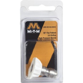 FixtureDisplays Mi-T-M 3.0 Orifice 40 Degree (White) Pressure Washer Quick Connect Nozzle